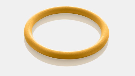 Żółty pierścień uszczelniający HNBR Geberit Mapress do instalacji gazowych z miedzianymi kształtkami