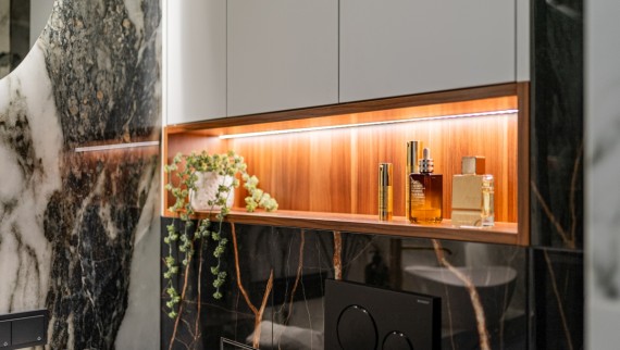 Łazienka w mieszkaniu w stylu afrykańskim Łazienka w mieszkaniu w stylu afrykańskim